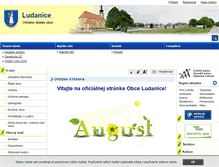 Tablet Screenshot of obecludanice.sk